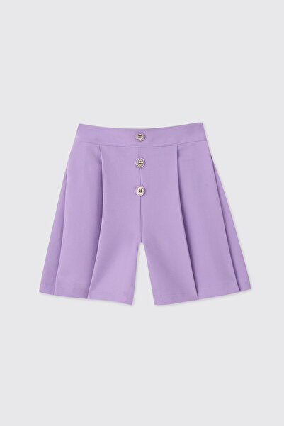 Panço Girl's Lilac Shorts Skirt