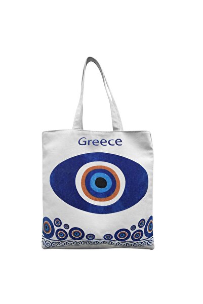 Summertiempo Τσάντα Βαμβακερή Τουριστική Μάτι 40x40x10cm 622969