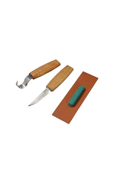 BeaverCraft Set de sculptură în lemn cu linguriță pentru începători, S 03