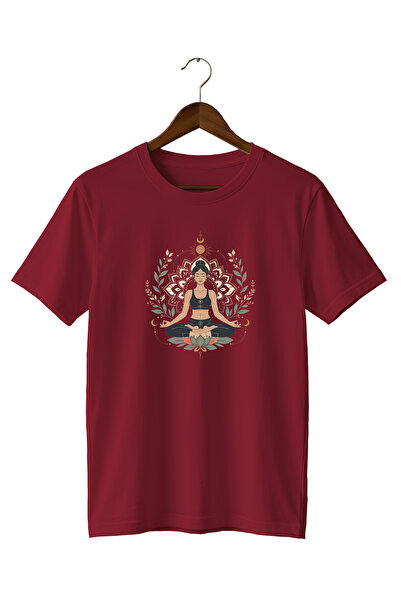 remonz Lotus Flower Printed T-Shirt Sportswear Yoga Pilates T-Shirt