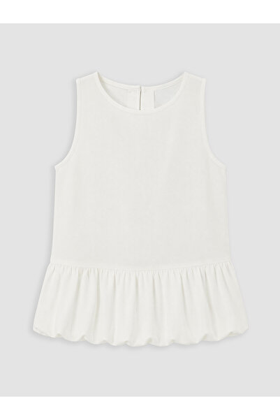 LC Waikiki Vizyon New Season Ruffled Girls' Gabardine Blouse