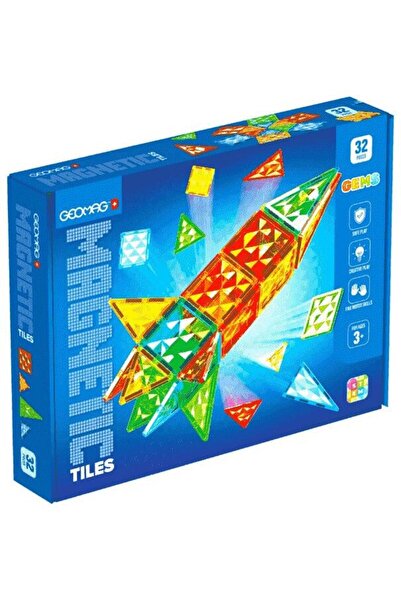 GEOMAG Μαγνήτες Πετράδια Πύραυλος 32 τεμάχια (4105)