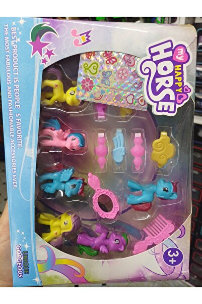 OYUNCAKSAHİLİ Pony Unicorn 15 Parça Toka Rarıty Raınbow Dash Pınkıe Pıe Jack ...