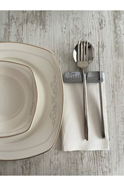 BSA AVM Bon APPETİT SERVİS TAKIMI{12'Lİ} GÜMÜŞ