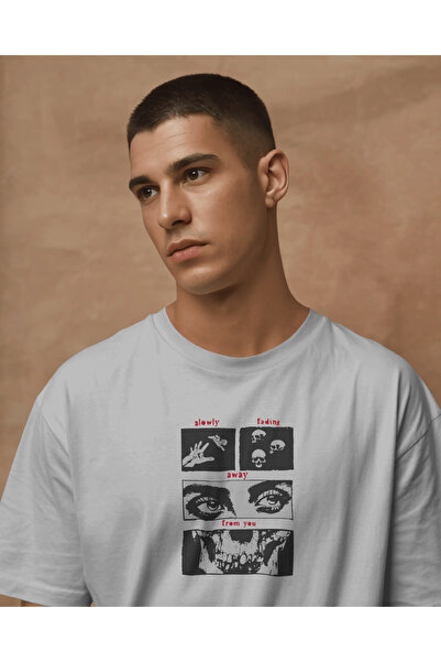 buzagi tasarım ürünleri Slowly Fading Unisex White Regular T-Shirt
