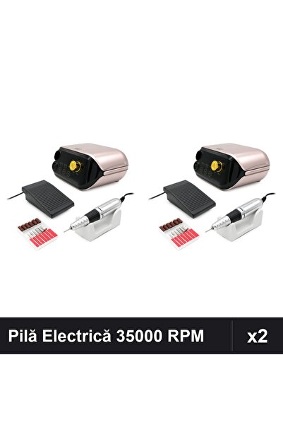 NAİLS Set 2 Pile Electrice Profesionale Manichiură Pedichiură SML M1 35000 RP...