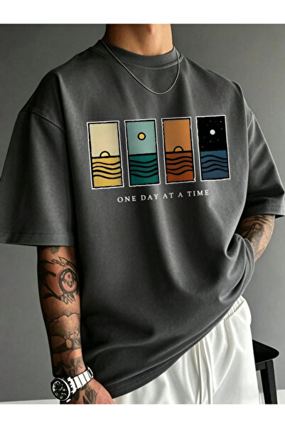 Revasser Unisex Ανδρικό/Γυναικείο μπλουζάκι One Day, πολύχρωμο, με ειδική στά...