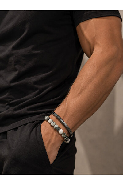 Girift Vintage Ares Men's Natural Stone Bracelet