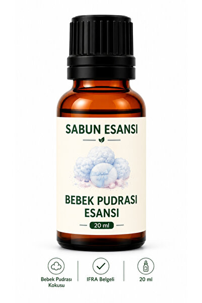 MUMTEDARİK Bebek Pudrası Kokulu Premium Sabun Esansı 20 ml