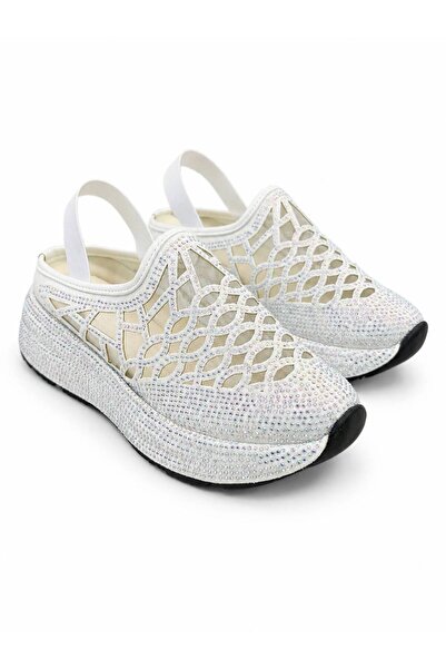 Layber Women's Stone Patterned Orthopedic Sole Summer Luxury Sandals
