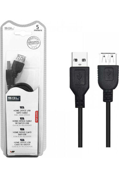 Other SGL 5μ Καλώδιο USB 2.0 Αρσενικό Α σε Θηλυκό Α (097237)