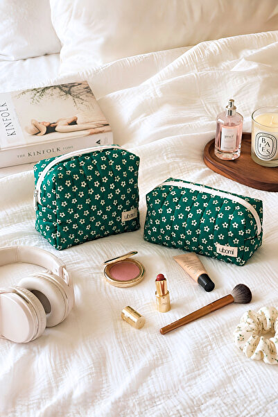 UBOMİ Verdy Makeup and Personal Care Bag-Double Set