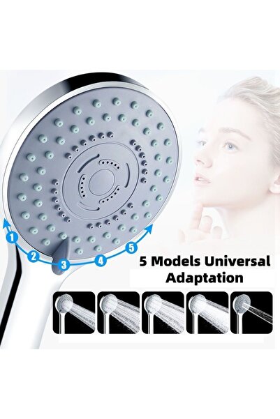 Choice Shower Boosted 5-Speed Large Water Outlet Shower Set Household Handhel...