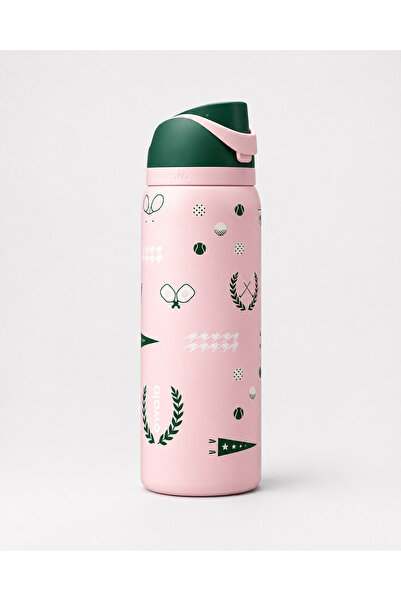 owala soft pink Leak-Resistant Sports Bottle 32oz, a sporty racket themed loo...