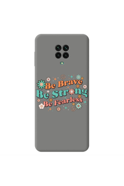 Other Xiaomi Redmi Note 9 Pro Be Brave Grey Colored Silicone TPU Θήκη