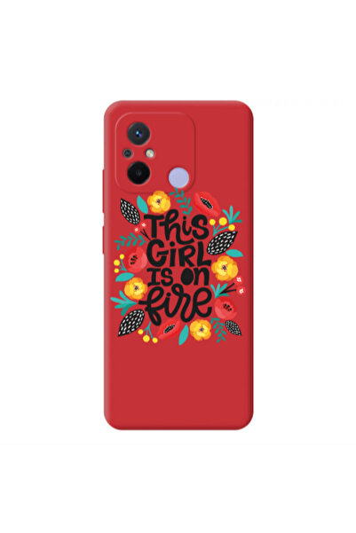 Other Xiaomi Redmi 12C This Girl Red Colored Silicone TPU Θήκη