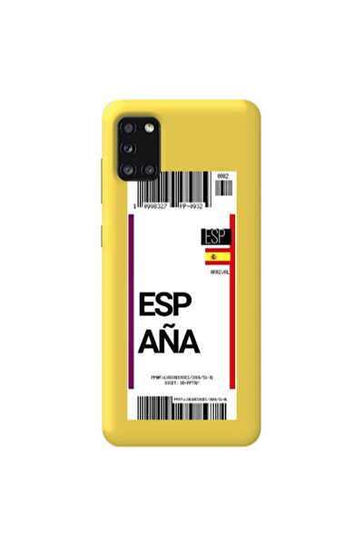 Other Samsung A31 Espana Arrival Yellow Colored Silicone TPU Θήκη