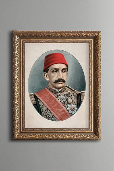 epiqart II. سلطان عبد الحميد هان - لوحة منقوشة عتيقة الطراز - نموذج سميك