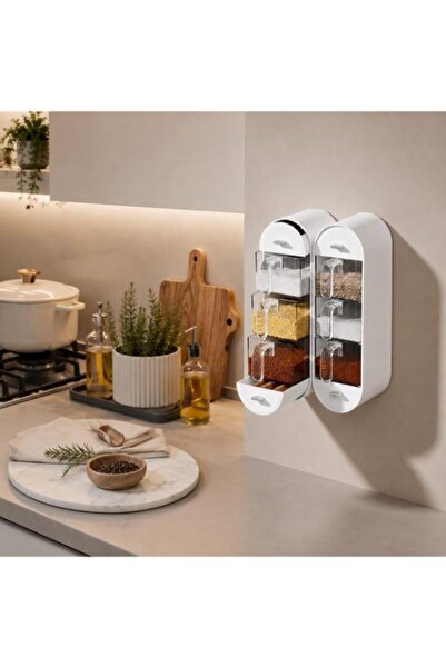 PANJI White Special Design, 5 Drawers, Leak-Proof, Spoon Holder, Spice Rack S...