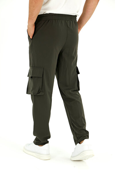 RUNFLEX Men's Cargo Pocket Pique Fabric Trousers