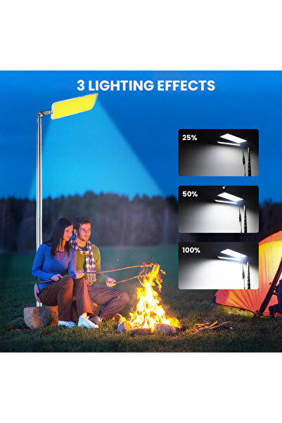 HI-FINE Remote Control LED Camping Light With Telescopic Stand 3 Brightness M...