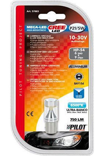 Lampa Λάμπες Αυτοκινήτου Mega-Led Υψηλής Ισχύος 54 Λευκά P21/5W-BAY15D-1157 L...