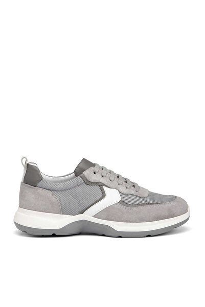 Tergan Gri Hakiki Süet Deri Erkek Sneaker - E26I1AY57695-C11