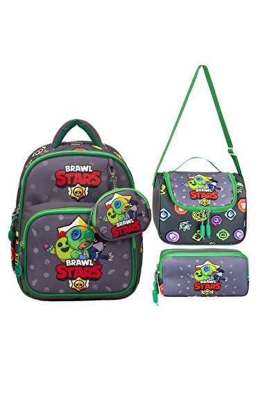 Royal Glow Set de 3 genți de grădiniță pentru băieți Brawl Stars, imprimate d...