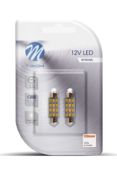 M-TECH Λάμπες Αυτοκινήτου & Μοτοσικλέτας C5W / SV8.5-8 LED 6000K Ψυχρό Λευκό ...