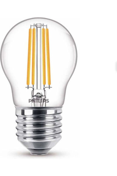 Philips Λάμπα LED 6.5W 78mm για ντουί E27 και σχήμα P45 Θερμό Λευκό 806lm Κωδ...