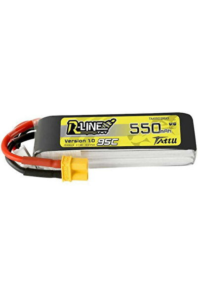 TATTU Μπαταρία Li-Po R-Line 7.4V 550mAh 95C 2S XT30 για Drone Κωδικός: TAA550...
