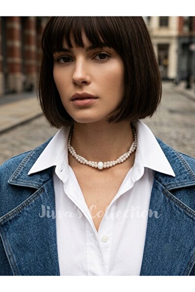 Jivva's Collection Elegant and Classic Pearl Bead Choker. Adjustable. Special...