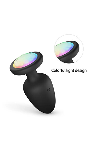 Sensvia LED Işıklı Uzaktan Kumandalı Anal Plug – 10 Titreşim Modlu Anal Tıkaç ve Genişletici Vibratör