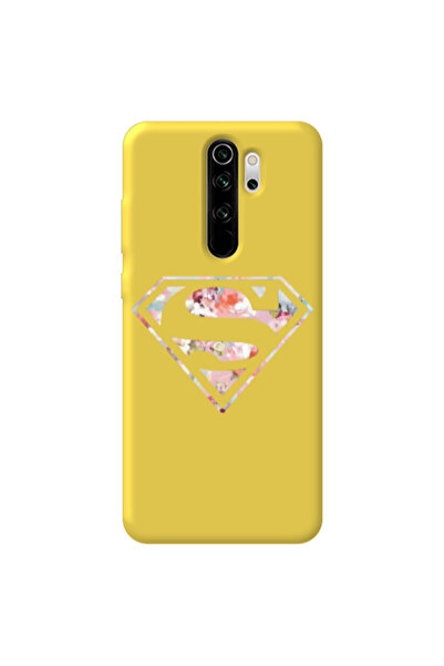 Other Xiaomi Redmi Note 8 Pro Superman logo Yellow Colored Silicone TPU Θήκη