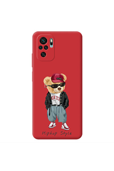 Other Xiaomi Redmi Note 10S Hip hop style Red Colored Silicone TPU Θήκη