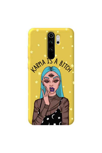 Other Xiaomi Redmi Note 8 Pro Karma is a bitch Yellow Colored Silicone TPU Θήκη
