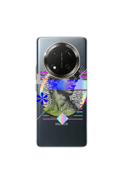Other Honor Magic 7 Lite Statue pixels Transparent Silicone TPU Θήκη