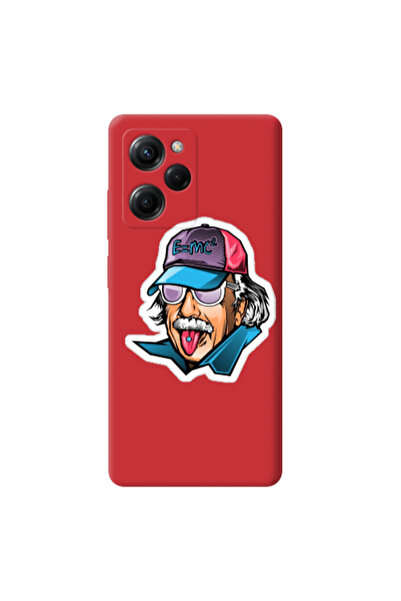 Other Xiaomi Poco X5 Pro Einstein Red Colored Silicone TPU Θήκη