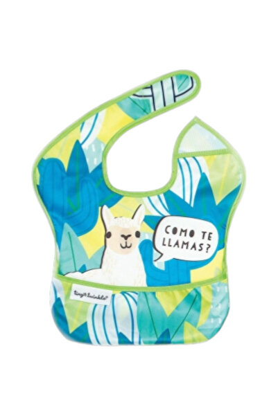 tiny twinkle Πράσινο λάιμ Como Te Llamas, Αδιάβροχη Σαλιάρα 6-36 μηνών -