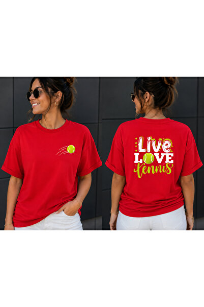 VODEXA Μπλουζάκι Unisex Oversize TENNIS 13 με στάμπα, 100% βαμβάκι, άνετη εφα...