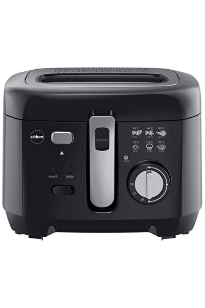 eldom 2.5l 400g 1800w black fryer