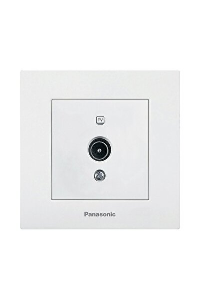 OEM Panasonic Karre Plus πρίζα τηλεόρασης, λευκό, συμπλ. πλαίσιο