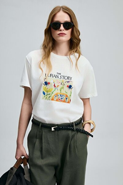 Lufian 121020040 Poly Women's T-Shirt Women's T-Shirt White