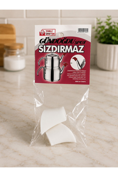 Kapris 2'li Çaydanlık Sızdırmaz/Sızdırma Önleyici Aparat (Beyaz)