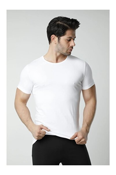 Hmd Men's Crew Neck Short Sleeve Cotton 3-Piece Undershirt 450-451