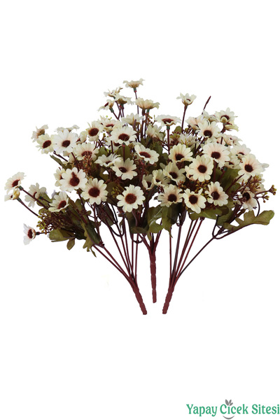 Yapay Çiçek Sitesi Artificial Mini Wild Daisy Bouquet 3 Pieces 32 cm