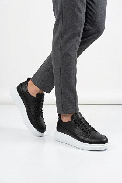 Zerenyus Drake High Quality Lace-Up Thick Sole Men's Casual Sneaker Black White