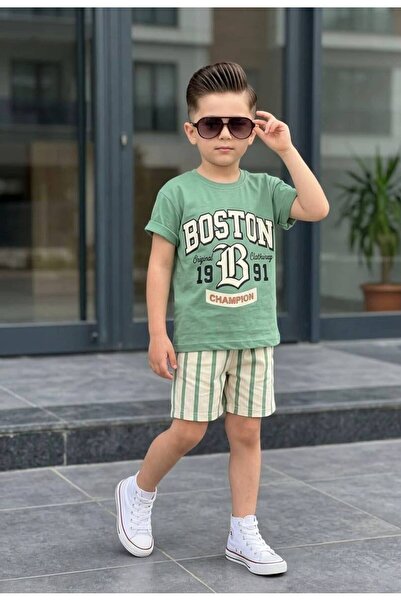 Milanlı Kids Boy's Cotton Summer Set (Top and Bottom)