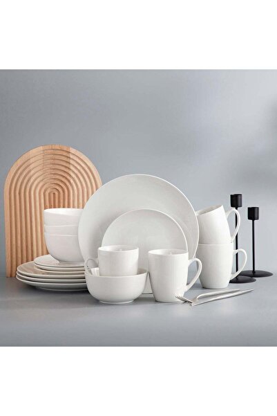 Generic 16 Piece Porcelain Dinnerware Set for 4, Kitchen Plates,Bowls And Mug...