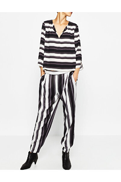 Evendi Pantaloni, Alb/Negru
